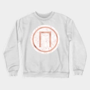 Rose Gold Marble Pi Crewneck Sweatshirt